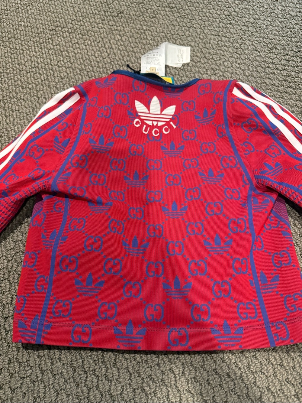 Gucci woman Red & Purple Cropped Logo Jacket - Picture 9 of 9
